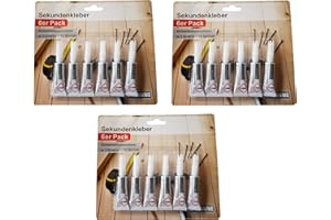 HAFEEHOO Lot de 18 tubes de colle instantanée extra forte universelle incolore 100 g