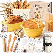 Heilanole Cestino per La Lievitazione del Pane Banneton da 5 Pollici Cesto per La Lievitazione del Lievito Madre Rotondo Ciotole per La Lievitazione ' Impasto con Rivestimento Rimovibile