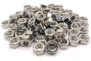 Ecrou Inox M4 Hexagonal HU en acier INOX A2 pour vis, tiges filetées, boulons Ø 4mm / diam. 4 mm | Écrous DIN 934 / ISO 4032 | Visserie inoxydable A2/70 (V2A/304) : LOT DE 20 Pcs - ProRaje