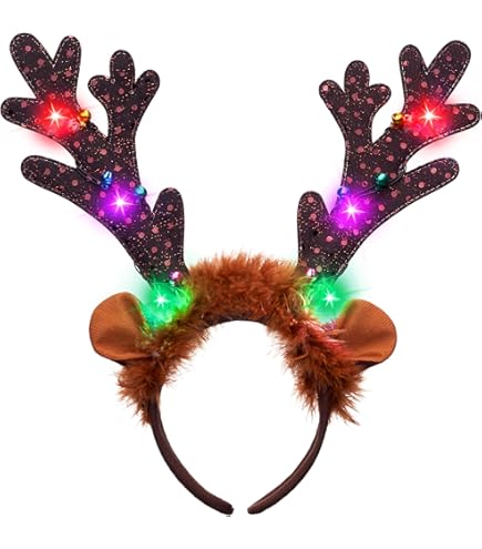 JORCEDI 2 Diademas De Copos De Nieve De Plumas Para Decoración De Fiestas, Diadema De Navidad, Para Fiestas Anuales Y Estaciones Temáticas, Fiesta De Navidad, Cena De Navidad, Cabina De Fotos