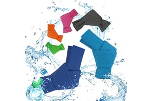 LANMOK Asciugamano Rinfrescante 100 * 30cm 6 PCS Asciugamano Freddo Colori Diversi La Microfibra è Confortevole e Morbida per la Corsa Palestra Ginnastica Sport all'Aria Aperta Golf Viaggio Yoga