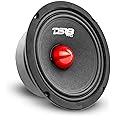 DS18 PRO-GM8.4B Loudspeaker - 8", Midrange, Red Aluminum Bullet, 580W Max, 4 Ohms,1.5" Kapton VC Premium Quality Audio Door Speakers for Car or Truck Stereo Sound System (1 Speaker)