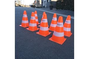 LionSports praktisches Pylonen Set für Sport, Fußball, Hunde und Training – Perfekte Kegel, Trainingshütchen für alle Sportarten – Ideal für draußen (Outdoor, Cone, Pilonen, Parcour)