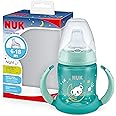 NUK First Choice Sippy Cup Night | 6-18 Months | 150 ml | Glow in the Dark | Handles & Orthodontic Silicone Spout | Leak-Proof | Anti-Colic | BPA-Free | Green