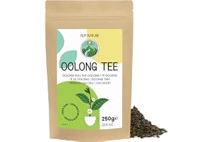 Alpi Nature Oolong Te 250g, Torkade Hela Oolongblad, Kinesiskt Oolong Te, Naturligt Koffeinhaltigt