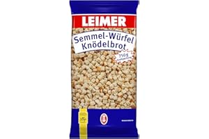 ‎LEIMER LEIMER Semmel-Würfel Knödelbrot 750g – Aus gebackenem Weißbrot, perfekt für lockere Semmelknödel oder Fülle diverser Speisen (1 x 750g)