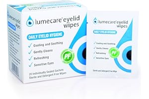 MEDICOM HEALTHCARE SEGMINISMART Lumecare Eyelid Wipes, 5 Packs of 20