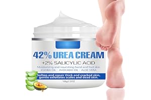 MRCUVARYAS Urea 42% krem do stóp, popękane pięty, krem naprawczy do stóp i dłoni, do usuwania zrogowaciałego naskórka do suchej i szorstkiej skóry
