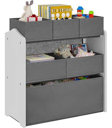 Étagère Roulante Avec 5 Tiroirs Colorés Pour Jouets Et Rangement - 25 Kg Max - En Plastique Robuste Avec Roulettes - Idéale Chambre Enfant Et Salle De Bain