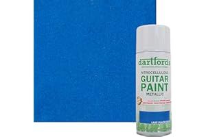 dartfords Lake Placid Blue Metallic Nitrocellulose Guitar Paint 400ml Aerosol