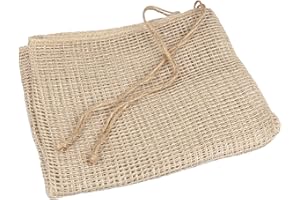 Windhager Worki siatkowe z juty, worki na cebulę, worki na ziemniaki, worki na warzywa, worki na drewno kominkowe, średnie 40 x 60 cm, 2 sztuki, do 12,5 kg, 07473