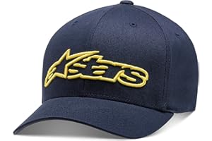 Alpinestars Standard Blaze Flexfit Hat Navy/Yellow Sm/Md, Multi, one_Size