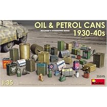 MiniArt Öl- & Benzin-Kanister 1930-40er Jahre – Modellbau-Zubehör In Grau, Maßstab 1:35