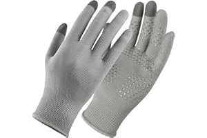 TAKEFUNS Guantes de pantalla táctil transpirables para hombres, Guantes de conducción ligeros de verano, Guantes de protección solar de nailon con protección UV solar, Guantes antideslizantes para adultos, Guantes de ciclismo al aire libre