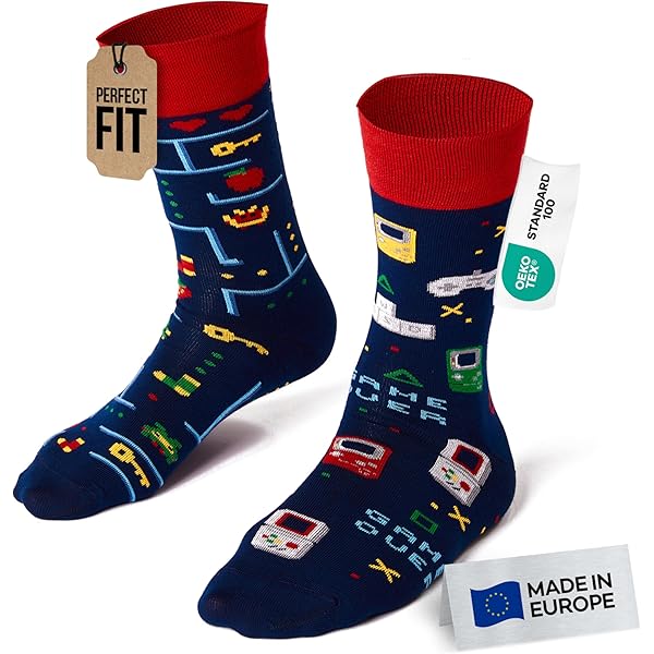 Calzini Non Abbinati Unisex Many Mornings Con Motivo Volpe Rossa Design Geometrico Taglia Unica 480924