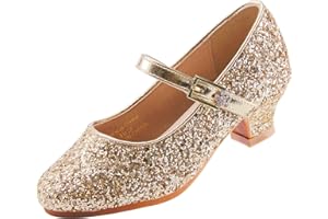 EIGHT KM EKM7015 Filles Talons Bas Mary Jane Robe Formelle Pompes Paillettes Scintillantes Chaussures