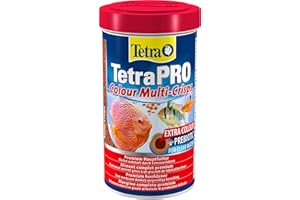 Tetra Pro Colour Multi-Crisps 500 ml - Mangime Completo di Qualità Superiore con Valori Nutrizionali Eccellenti, Concentrato di Pigmenti Extra Esalta la Colorazione dei Pesci