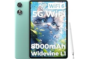 OUKITEL OT6 Tablette Android 13 WiFi 6-10,1 Pouces Tablette Tactile 16+64GO(2TO TF) Tablette Pas Cher 8000mAh/Bluetooth 5.0/1280 * 800 HD+/Google GMS/Widevine L1/TÜV Certificats/Prise Casque 3,5mm