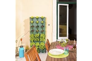 minigarden Vertical Kitchen Garden pour 24 Plantes, Comprend Le kit d’arrosage Goutte-à-Goutte, Autoportant ou Fixé au Mur (Vert)