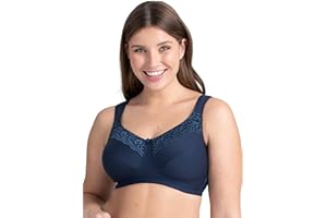 Biustonosz pomniejszający bez fiszbin Cotton Now Miss Mary of Sweden ze spłaszczającymi miseczkami