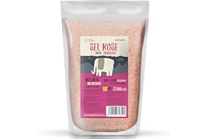 WALLY GOURMET Sel Rose De l'Himalaya, Fin, (1700Gr) 100% Naturel. Pas D'additifs, Pas De Raffinage. Teneur Plus Élevée En Oligo-Éléments. Assaisonner Et Assaisonner. Origine : Pakistan
