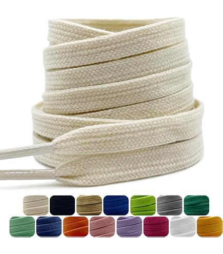 Lacets Plats Polyester – Lot De 2 Paires, 12 Mm De Large, 18 Couleurs, Longueur 60 à 200 Cm