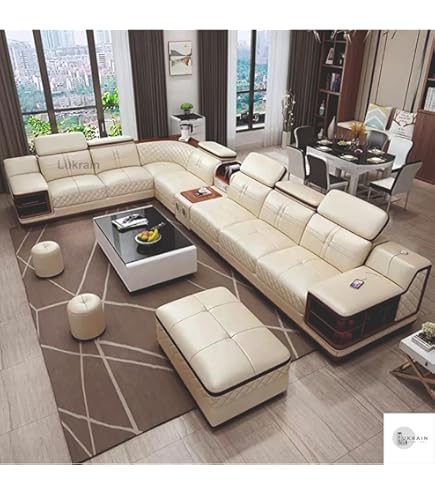 ZAM ZAM ENTERPRISES Overstuffed Multifunction Sofa, Solid Wood