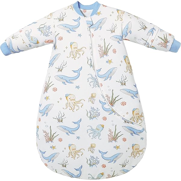 TupTam baby all-season slaapzak rond OEKO-TEX gecertificeerde materialen met afneembare mouwen 2,5 TOG unisex, veren, 80-86
