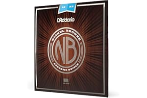 D'Addario Corde Chitarra Acustica | Corde per Chitarra Acustica | Corde Acustica | NB1253 corde per chitarra acustica in Nichel Bronzo, 12-53