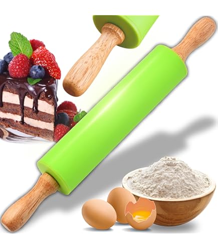 Rouleau à Pâtisserie, Rouleau à Pâtisserie Et Tapis De Cuisson En Silicone, Rouleau à Pâtisserie Réglable Avec Anneaux D'épaisseur - Maison