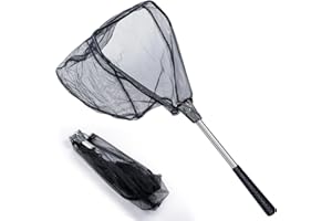 NAKIHOUSE Kescher Angeln, Teleskop Angeln Netz Angelnetz Teichkescher Diverse Längen auch für Erwachsene und Kinder, Zum Fangen von Fischen, Schmetterlingen, Hühnern, Gänsen, Enten und Vögeln