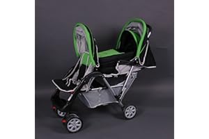 Passeggino fratelli o gemellare verde Top Design - BambinoWorld