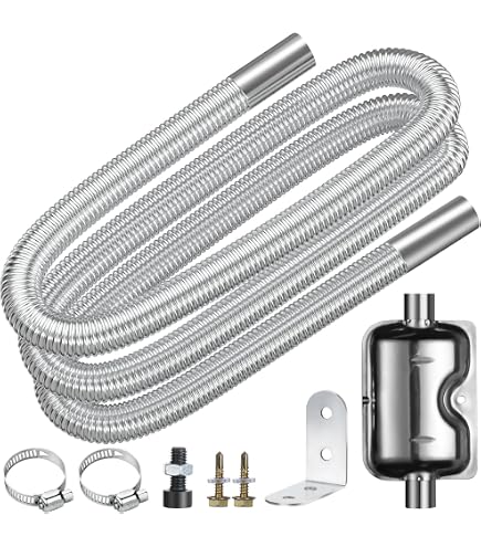 Tuyau D'Échappement Flexible 250mm Acier Inoxydable - Réparation Rapide Silencieux Voiture (25-29mm)