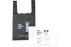 ALL-GREEN Pack of Dog Poo Bags - 500 x Dog Waste Bags - Black with Tie Handles