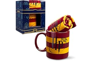 HARRY POTTER Ceramica Tazza Mug Grifondoro, Set Regalo Donna Tazza e Calze (Gryffindor)