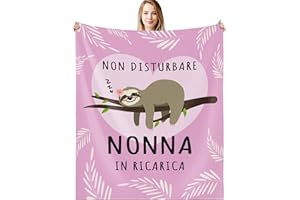 G-dake Regali per Nonna da Nipote, Regalo Nonna Compleanno Coperta, Nonna Idee Regalo per Natale Ringraziamento Festa Della Mamma Festa dei Nonni Coperta morbida 130x150cm