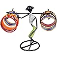 D&V ENGINEERING - Creative in innovation Metal Bangle Stand, Bangle Stand for Women, Bracelet Organizer with Unique Lady Design (Silver & Green)