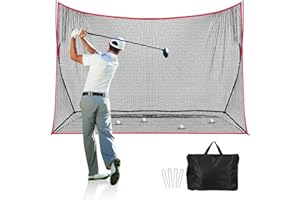 HPLSZCN Rete da golf da 10 x 7 m, rete da golf personale per interni ed esterni, rete da golf portatile per la casa, con telaio in fibra di vetro e borsa per il trasporto