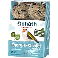 Donath Energie-Knödel klassisch, im BIO-Netz - 6 Meisenknödel im BIO-Netz im Vorteilseimer (6 x 100g) - wertvolles…