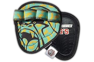 THE UGLY MONKEY GYM WEAR Guantillas Guantes Gimnasio Hombre Mujer Gym Fitness Antideslizante Levantamiento Agarre Pesas Manoplas Entrenamiento Dominadas Callera Lavable Anti Olor Grip Pads Crossfit Tallas S - M - L