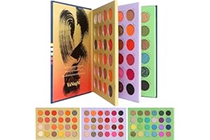 FAMINI Makeup Palettes Press Eyeshadow 72 Color Palette Book Shadow Palette Glitter Matte Shimmer Natural Highly Pigmented Professional Eye Shadow Powder Long Lasting Waterproof Make Up Palette