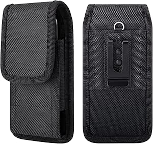 Porta Telefono Da Cintura Custodia Fondina Con Clip Per Cintura - Portafoglio Per IPhone 16 Pro Max/Pro E Cellulari, In Nylon, Tasche Multiple Porta Cellulare Da Cintura Uomo