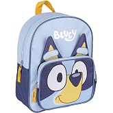 Bluey Children's School Backpack &ndash; Blue &ndash; 15.5 x 30 x 10 cm &ndash; Made of Polyester &ndash; Small Backpack with Zip Closure and Padded
