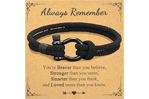 LAXPICOL Gift To My Son/Boys Bracelet, Braided Rope Bracelets With Stainless Steel Buckle,Bracelet For Son, Boys Bracelet Gift For Teenage Teen Boys Son Grandson Nephew