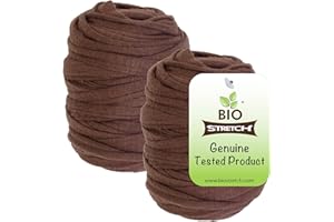 Biostretch Liens de Jardin Souples pour Plantes d’Intérieur et d’Extérieur – Résistants et Extensibles, Ficelle Découpable pour Plantes Grimpantes, Tomates et Jardinage à Domicile (40m / Marron)