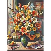 Nova Puzzle 1000 Par&ccedil;a Boyanın ve &Ccedil;i&ccedil;eklerin Buluşması Yapboz Yetişkin - 41204