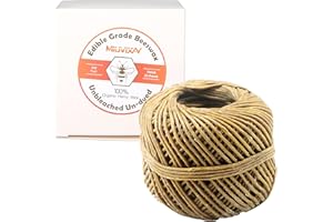 MILIVIXAY Corda Stoppino Canapa Biologica - 100% Canapa Naturale - Bobina 61 m (2.0 mm) - Niente Cotone, Niente Piombo - Alternativa Perfetta da a Accendini Sigarette Butano e Fiammiferi al Fosforo