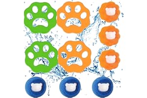 PVFZXS Tierhaarentferner Waschmaschine, 10 Stücke Wäsche Haarfänger Waschmaschine Katzenhaarentferner Waschmaschine Hundehaare Waschmaschine Wiederverwendbar Haarfänger Waschmaschine Haarentferner Tierhaare