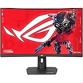 ASUS ROG Strix 32” 1440P USB-C Curved HDR Gaming Monitor (XG32WCS) - QHD, 180Hz, 1ms, Fast VA, Extreme Low Motion Blur Sync, FreeSync, DisplayWidget, 