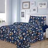 Dalina Textil Children's 3-Piece Bedding Set &ndash; 1 Fitted Sheet 90 cm Bed with Top Sheet 165 x 260 cm and 1 Long Pillowcase (Be